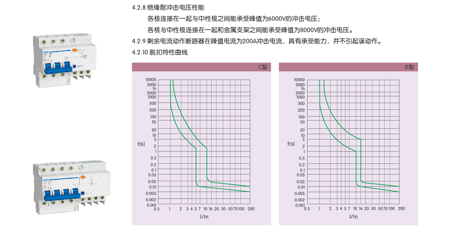 DZ47LE断路器规格 DZ47LE断路器安装示意图